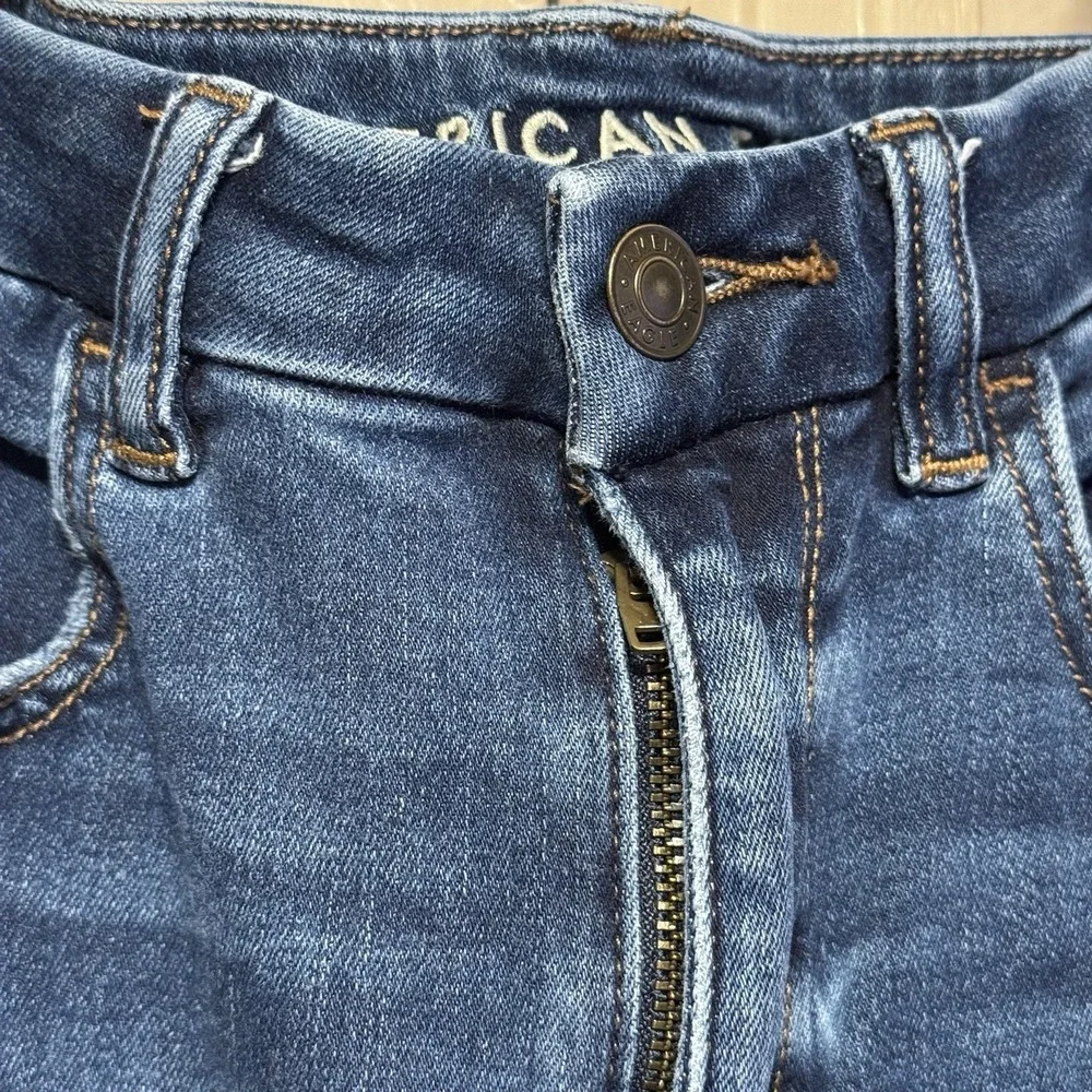 American Eagle 4R Next Level Stretch High‎ Jegging Blue Denim